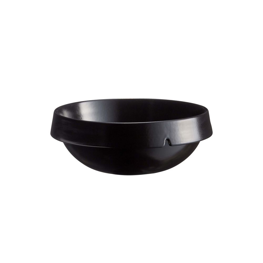 Emile Henry Coal Black Welcome Salad Bowl, 2.5 L Capacity