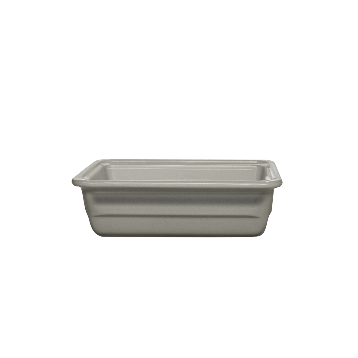 Emile Henry Recton Pearl Grey 1/2 Size Gn Container, 4.9 Qt Capacity