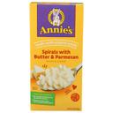 Annies Homegrown Spirals with Butter and Parmesan Pasta and Cheese, 5.25 Ounce -- 12 per case