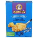 Annies Homegrown Family Size Macaroni and Classic Cheddar, 10.5 Ounce -- 6 per case