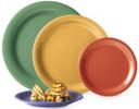 GET Enterprises Diamond Mardi Gras Melamine Rainforest Green Narrow Rim Plate, 9 inch -- 24 per case