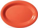 GET Enterprises Diamond Mardi Gras Melamine Rio Orange Oval Platter, 13.5 x 10.25 inch -- 12 per case