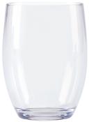 GET Enterprises SAN Clear Stemless Wine Glass, 12 Ounce -- 24 per case