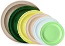 GET Enterprises SuperMel Melamine Round Tan Plate, 9 inch -- 24 per case
