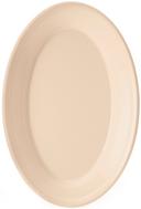 GET Enterprises SuperMel Melamine Tan Oval Platter, 9.25 x 6.25 inch -- 24 per case