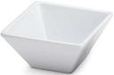 GET Enterprises Melamine White Square Bowl, 8 Ounce -- 12 per case