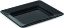 GET Enterprises Milano Melamine Black Rectangular Plate, 12 x 10 inch -- 12 per case