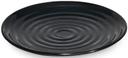 GET Enterprises Milano Melamine Black Round Plate, 9.5 inch -- 12 per case