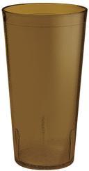GET Enterprises SAN Plastic Amber Textured Tumbler, 20 Ounce -- 72 per case