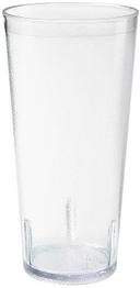 GET Enterprises SAN Plastic Clear Textured Tumbler, 24 Ounce -- 72 per case
