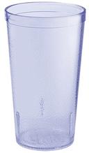 GET Enterprises SAN Plastic Blue Textured Tumbler, 12 Ounce -- 24 per case