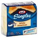 Kraft American Sliced White Cheese, 12 Ounce -- 12 per case.