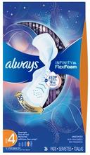 Always Overnight Infinity Pad with Wings, 26 count per pack -- 6 per case