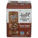 Field Day 12 Fluid Ounce Root Beer Sparkling Soda, 4 count -- 6 per case
