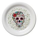Fiesta Skull and Vine Sugar Bistro Coupe 6.25 inch Dia. Appetizer Plate, 12 count