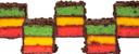 Davids European Bakery Style Rainbow Layer Cookie, 5 Pound