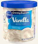 Pillsbury Vanilla Flavored Frosting, 16 Ounce -- 8 per case