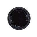 WNA Black Polystyrene Avalon Plate, 6 inch -- 1000 per case.