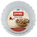 Pyrex 9.5 inch Easy Grab Glass Pie Plate, 9.5 x 1.65 inch -- 6 per case