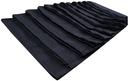 John Ritzenthaler Black Ribbed Terry Bar Towel, 16 x 27 inch -- 144 per case