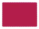 Red Scalloped Place Mat - 9.75X14 -- 1000 Per Case