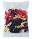 Fresh Gourmet Tri Colored Tortilla Strips, 0.5 Ounce -- 100 per case.
