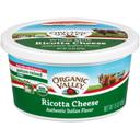 Organic Valley Organic Whole Milk Ricotta Cheese, 15 Ounce -- 6 per case