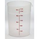 Cambro Polypropylene Translucent Round Food Storage Container, 22 Quart Capacity