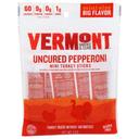 Vermont Smoke and Cure 0.5 Ounce Uncured Pepperoni Mini Turkey Stick, 6 count -- 8 per case