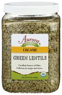 Aurora Natural Organic Green Lentils, 56 Ounce -- 6 per case
