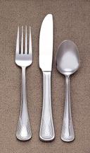World Tableware Inc Reflections Extra Heavy Weight Solid Handle Dinner Knife -- 12 per case.