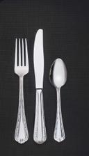 World Tableware Sussex Solid Handle Fluted Blade Dinner Knife, 9 7/8 inch -- 36 per case.