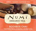 Numi Organic Rooibos Chai Herbal Tea -- 100 per case.