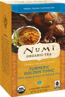 Numi Organic Golden Tonic Turmeric Tea, 12 tea bags per pack -- 6 per case.