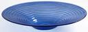 American Metalcraft Glacier Blue Glass Bowl, 18 1/2 x 3 1/2 inch Diameter