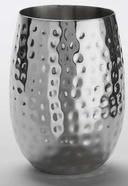 American Metalcraft Stainless Steel Hammered Mirror Finish Double Wall Mule Cup, 14 Ounce