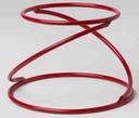 American Metalcraft Contempo Red Wrought Iron Swirl Pizza Stand, 6 1/4 inch Height