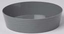 American Metalcraft Gray ABS Plastic Round Serving Bowl, 118 Ounce