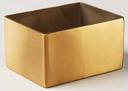 American Metalcraft Stainless Steel Satin Finish Gold Rectangular Sugar Packet Holder, 3-1/4 inch Length x 2-3/4 inch Width x 1-3/4 inch Height
