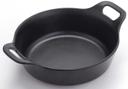 American Metalcraft Black Round Melamine Cast Iron Casserole, 7 5/8 inch Dia