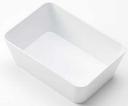 American Metalcraft The Del Mar Collection ABS White Rectangular Serving Bowl, 38 Ounce