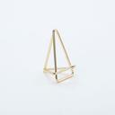 American Metalcraft Gold Geometric Card Holder, 1 3/4 x 1 1/8 x 2 inch
