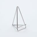 American Metalcraft Silver Geometric Card Holder, 2 5/8 x 1 5/8 x 3 inch