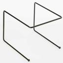 American Metalcraft Black Rectangular Universal Stand, 7 inch Height
