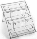 American Metalcraft Chrome Large Three Tier Arch Stand, 21 x 15 1/4 x 12 3/4 inch