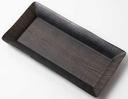 American Metalcraft Rectangular Walnut Melamine Platter, 21 inch Length