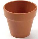 American Metalcraft Melamine Terracotta Pot, 2 Ounce