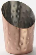 American Metalcraft Copper Hammered Angled Fry Cup, 12 Ounce