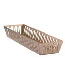 Service Ideas Mod18 Deco Rose Gold Narrow Rectangle Basket, 5.5 inch Width x 3.25 inch Height