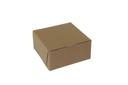Boxit Lock Corner One Piece Kraft Bakery Box, 8 x 8 x 4 inch -- 200 per case.